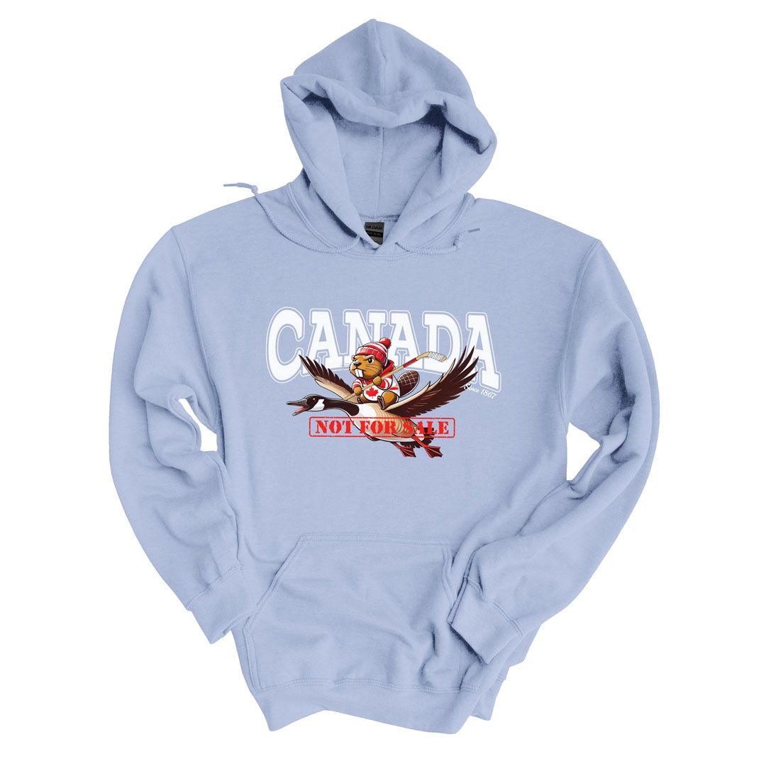 220-012 - HOODIE - CANADA NOT FOR SALE, SIZE: SMALL, COLOUR: LIGHT BLUE