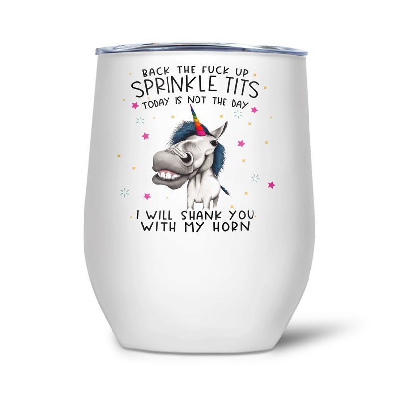 004-039 - WINE TUMBLER - BACK THE FUCK UP