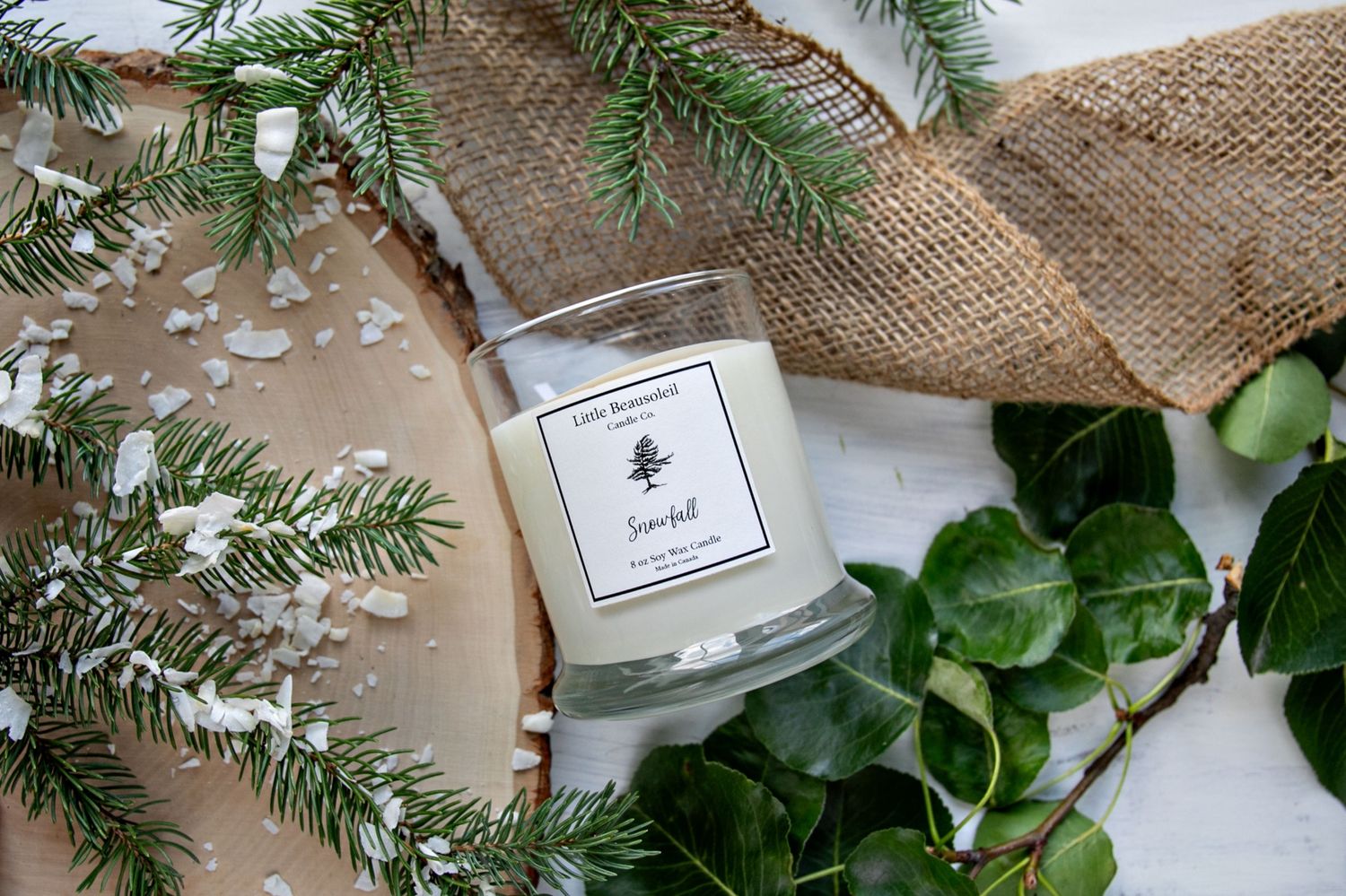 9OZ SOY WAX CANDLE - SNOWFALL