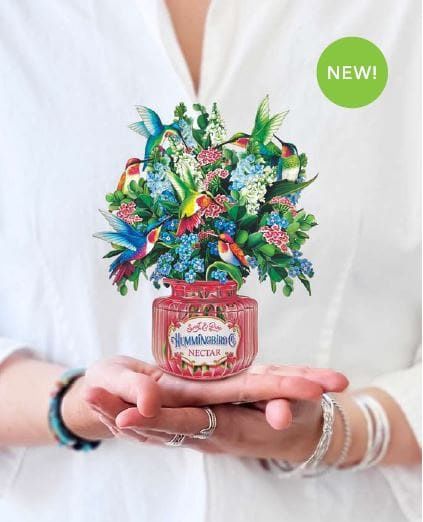327-7446 - MINI POP-UP FLOWER BOUQUET - HUMMINGBIRD OASIS