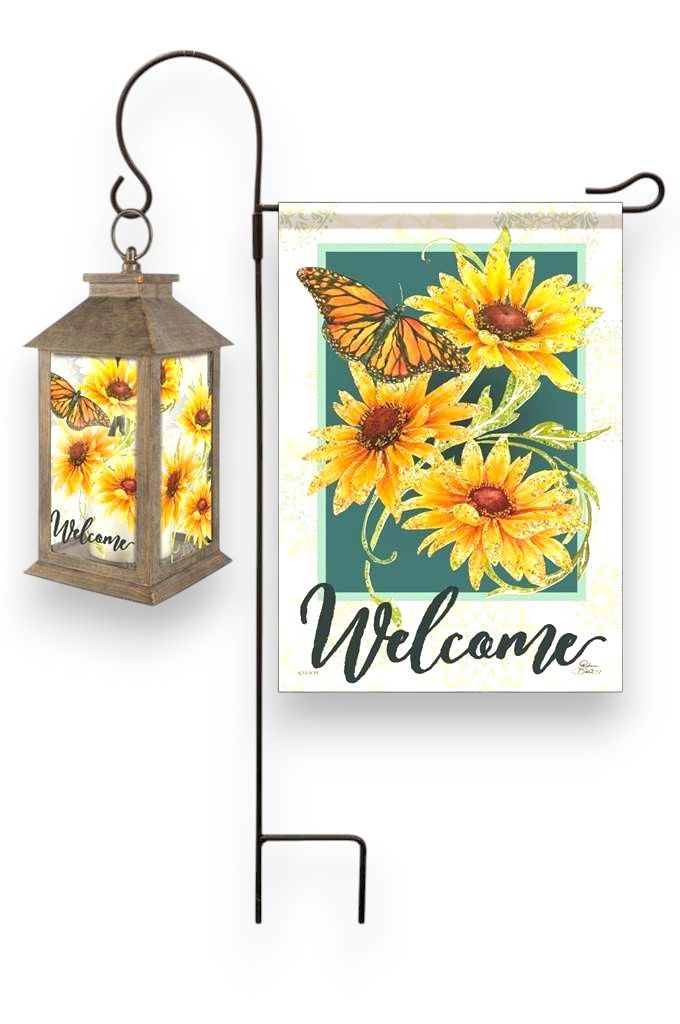 CS60771 - SMALL FLAG FIXTURE - STAKE W/LANTERN ATTACHMENT