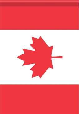 CS49751 - GARDEN FLAG - CANADIAN FLAG