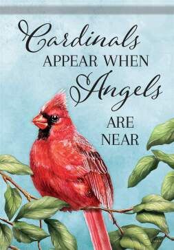 CS50381 - GARDEN FLAG -  CARDINALS APPEAR