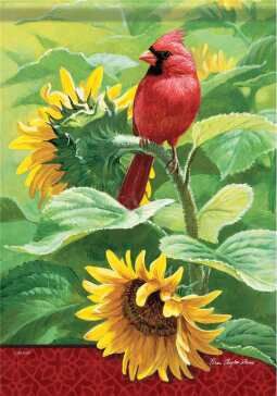 CS50678 - GARDEN FLAG -  SUNNY PERCH