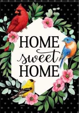 CS54387 - LARGE FLAG - SONGBIRDS HOME