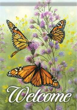 CS54393 - LARGE FLAG - MONARCH &amp; BLAZING