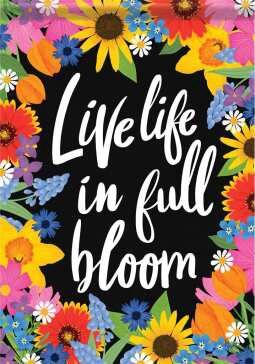 CS53322 - GARDEN FLAG -  FULL BLOOM