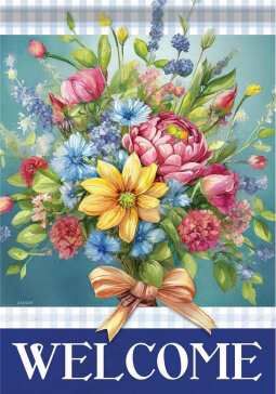 CS54371 - LARGE FLAG - BOUNTIFUL BOUQUET