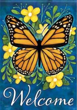 CS53291 - GARDEN FLAG -  MONARCH MORNING