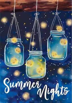 CS53433 - GARDEN FLAG -  SUMMER NIGHTS