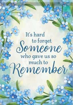 CS53444 - GARDEN FLAG -  REMEMBER