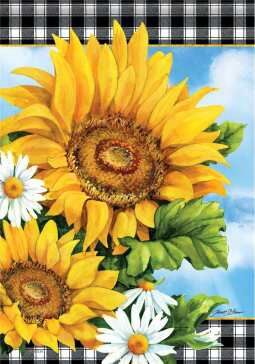 CS54035 - LARGE FLAG - SUMMER SUNFLOWERS