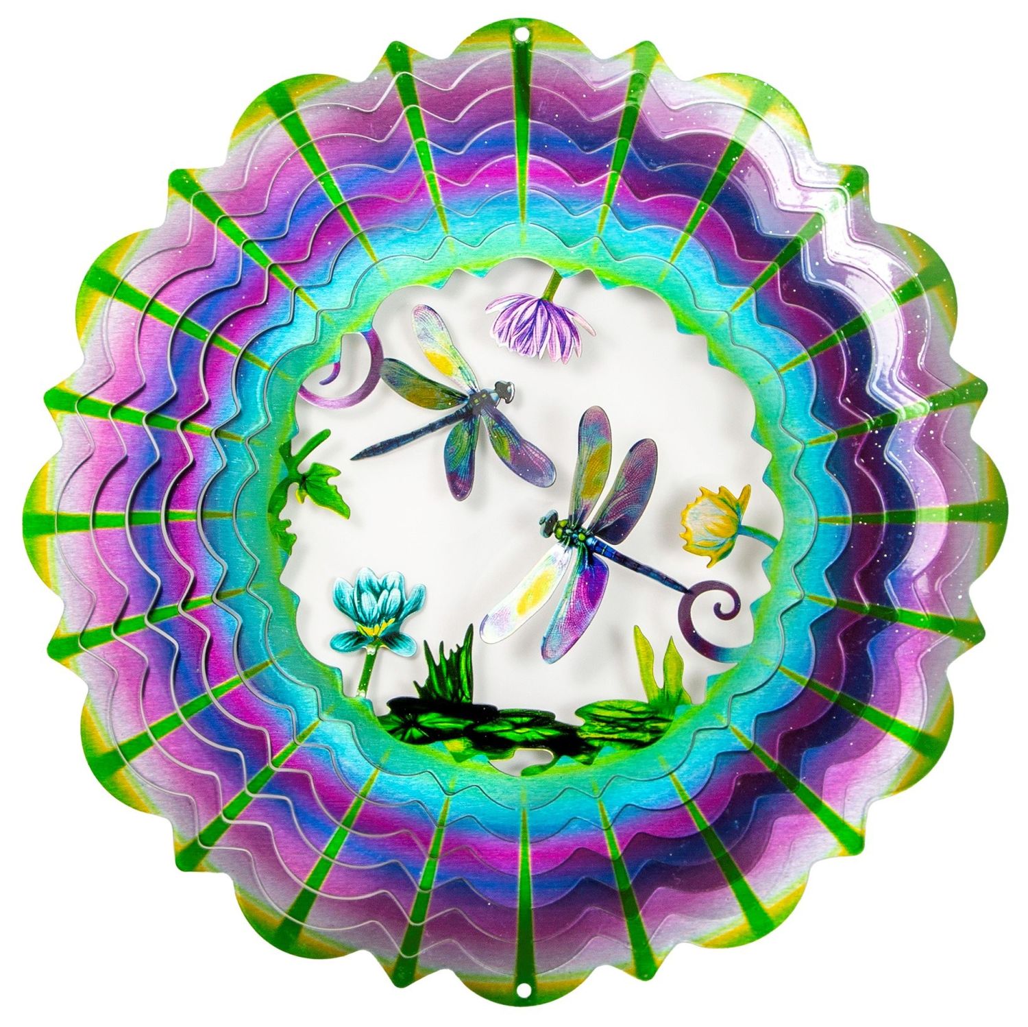 230L - VIVID COLLECTION - 3D PINK/TEAL DRAGONFLY - LG