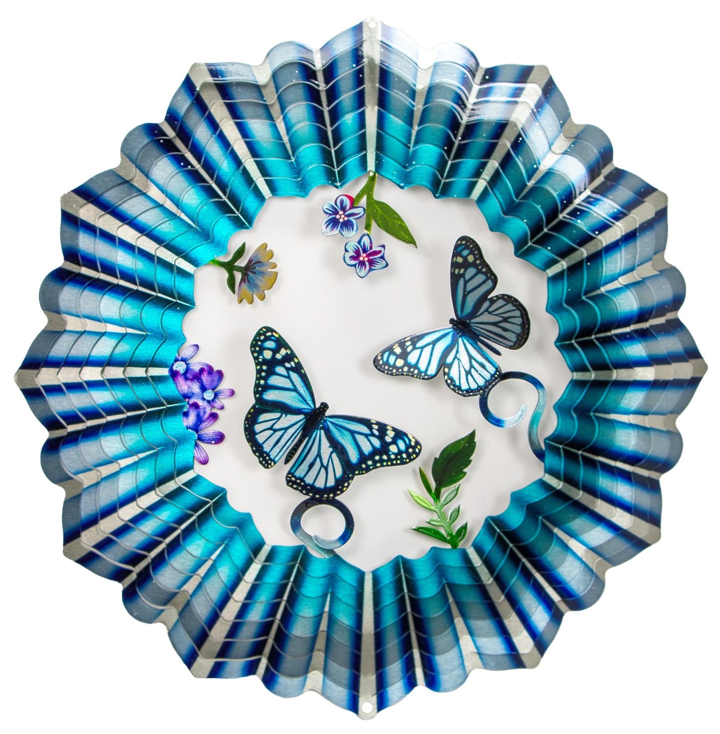 222L - VIVID COLLECTION - 3D BLUE  BUTTERFLY - LG