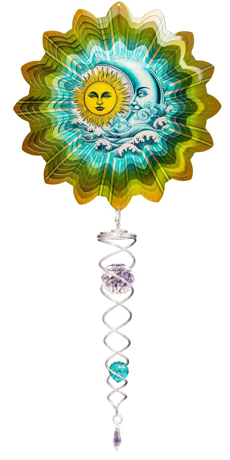 748SS - VIVID SUN + MOON W/ CRYSTAL TAIL - SET