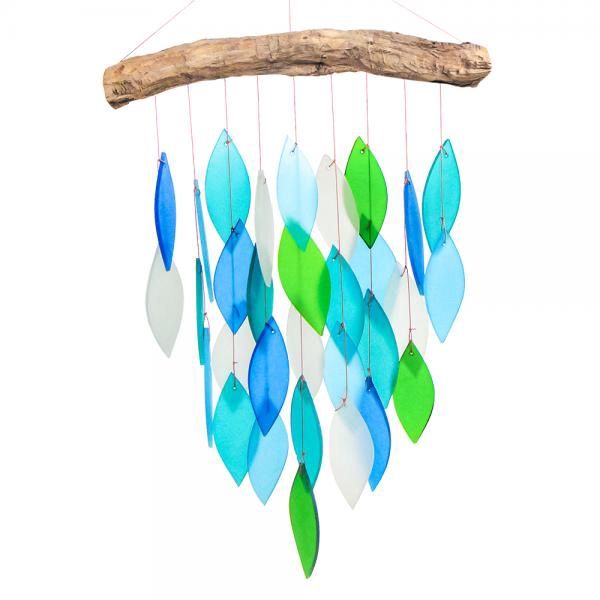 GEBLUEG456 - GLASS CHIME - OCEAN WATERFALL