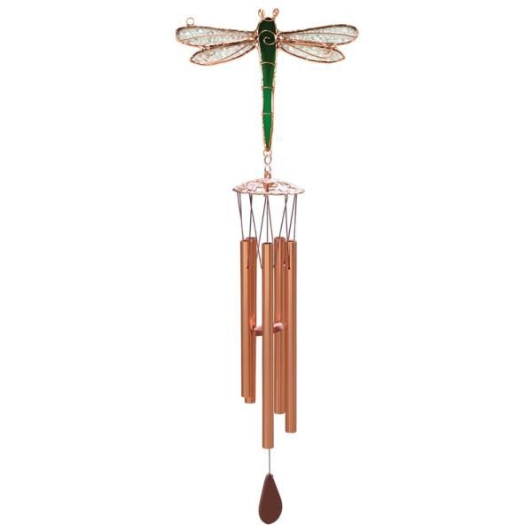 GE145 - WIND CHIME - STAINED GLASS / DRAGONFLY