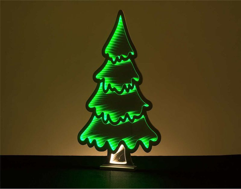 X4250 - INFINITY LIGHT - 35.5&quot; GREEN CHRISTMAS TREE W/BASE