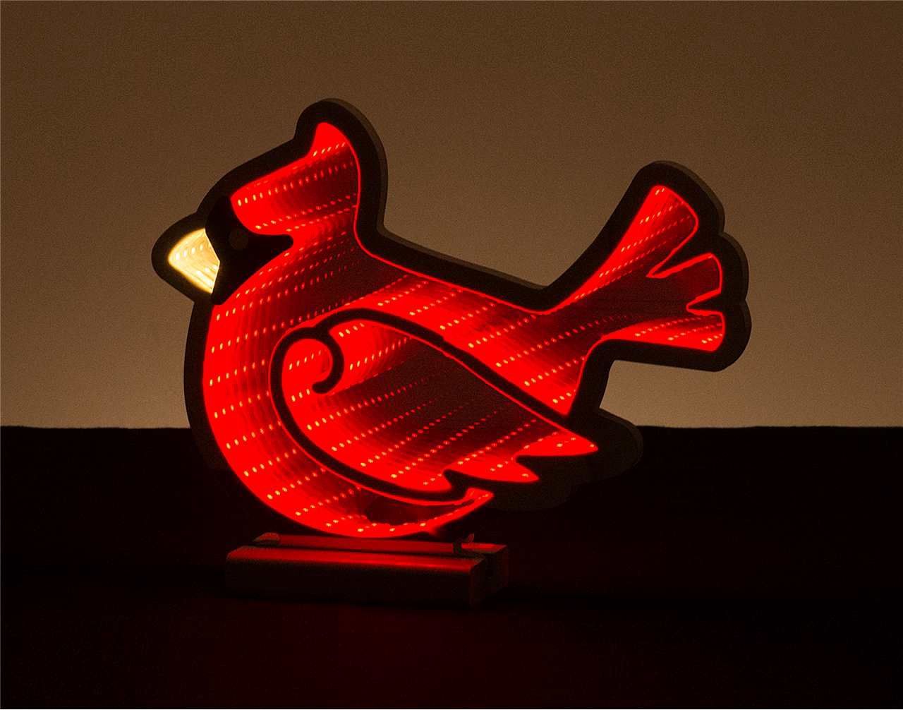 X4523 - INFINITY LIGHT - 12&quot; CARDINAL W/BASE