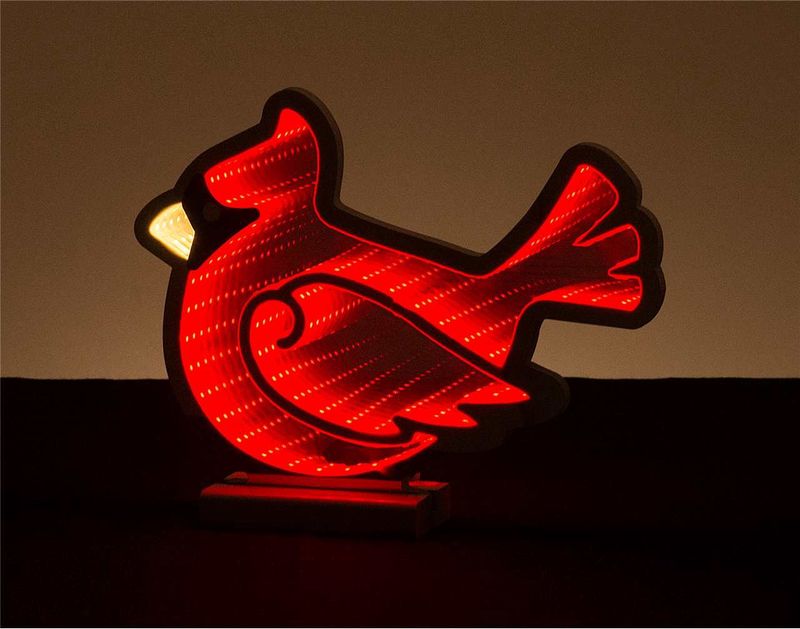 X4523 - INFINITY LIGHT - 12&quot; CARDINAL W/BASE