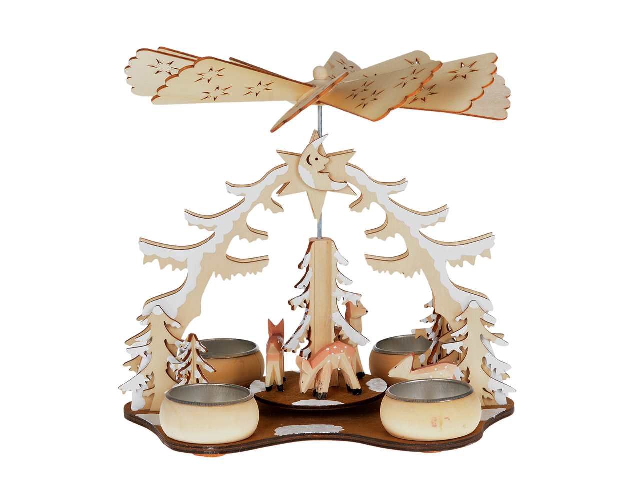 N4948 - 8.5X10&quot; TLITE PYRAMID W/DEER