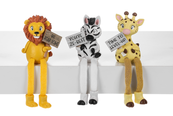 ER78142 - SHELF SITTERS / LET&#39;S GET WILD, DESIGN: LION