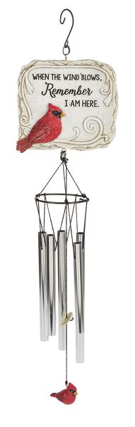 ER57017 - MEMORIAL CHIME - CARDINAL - ASST/3, NAME/TEXT: WHEN THE WIND BLOWS