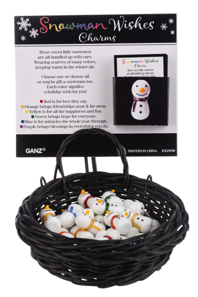 EX29590 - SNOWMAN WISHES CHARM