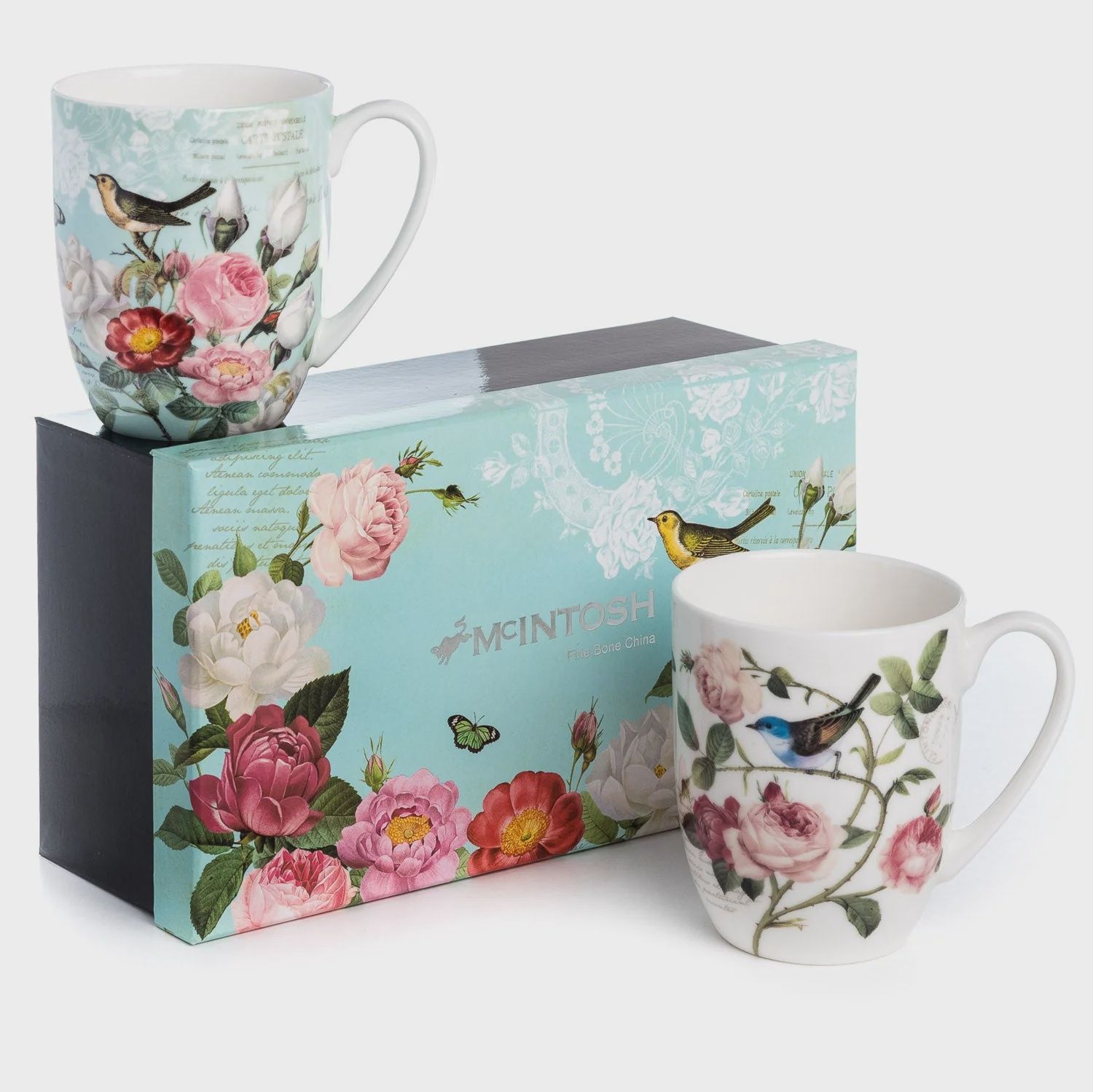 MC0184 - BIRD GARDEN - SET OF 2 MUGS