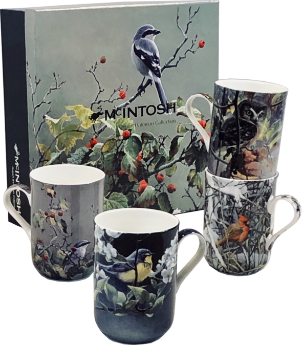 MC020154 - BATEMAN BIRDS - SET OF 4 MUGS