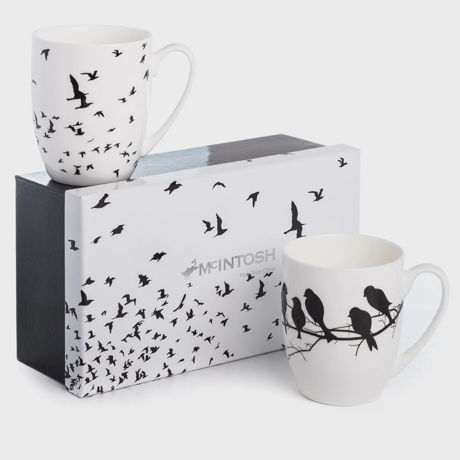 MC020167 - BIRD SILHOUETTE - SET OF 2 MUGS