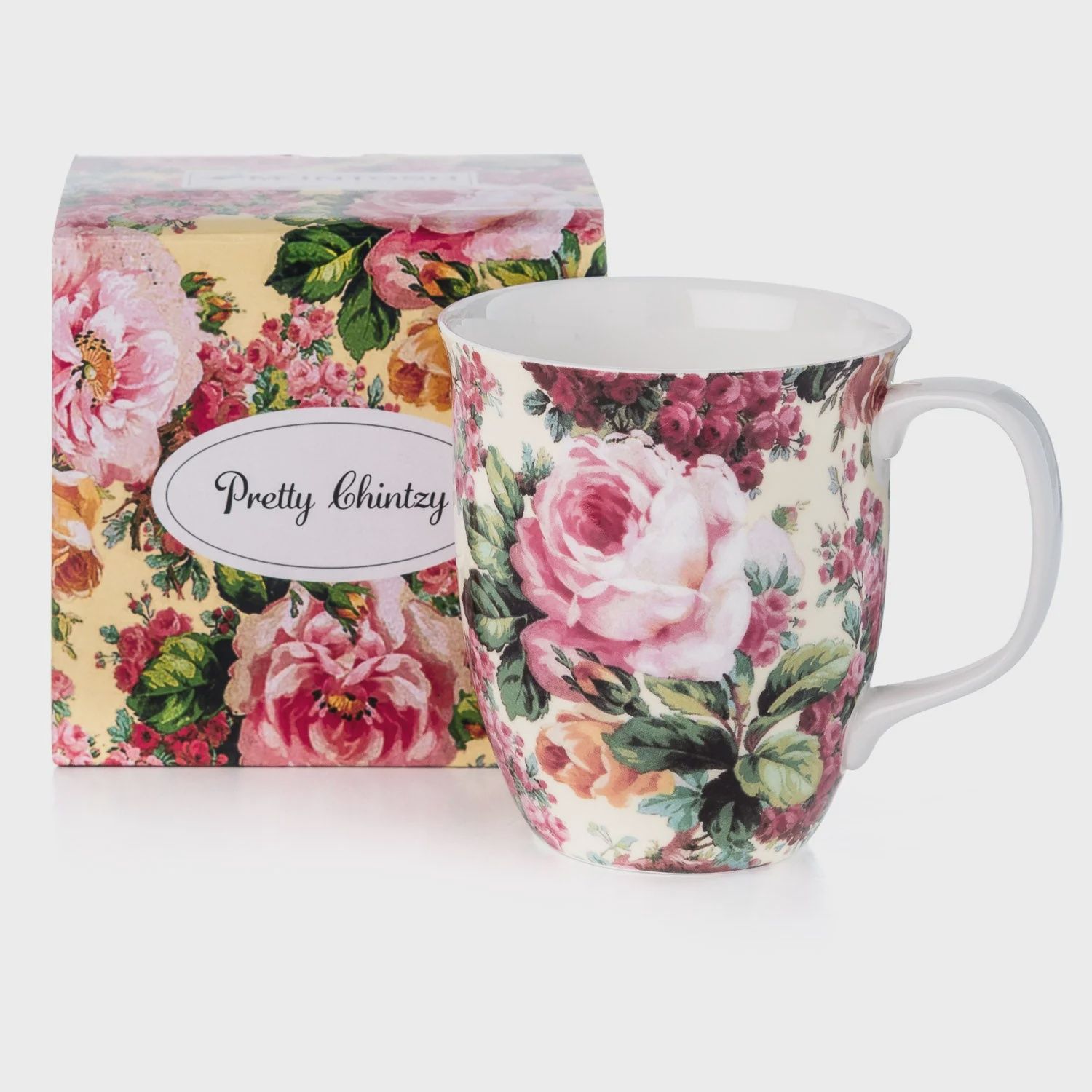 MC0300 - PRETTY CHINTZY ROSE BOUQUET - JAVA MUG