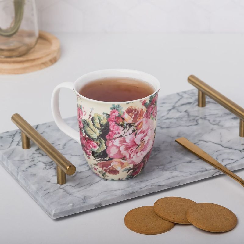 MC0300 - PRETTY CHINTZY ROSE BOUQUET - JAVA MUG