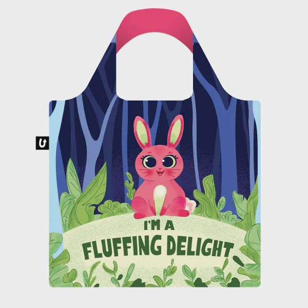 4111 - FOLDABLE TOTE - FUNNY BUNNY