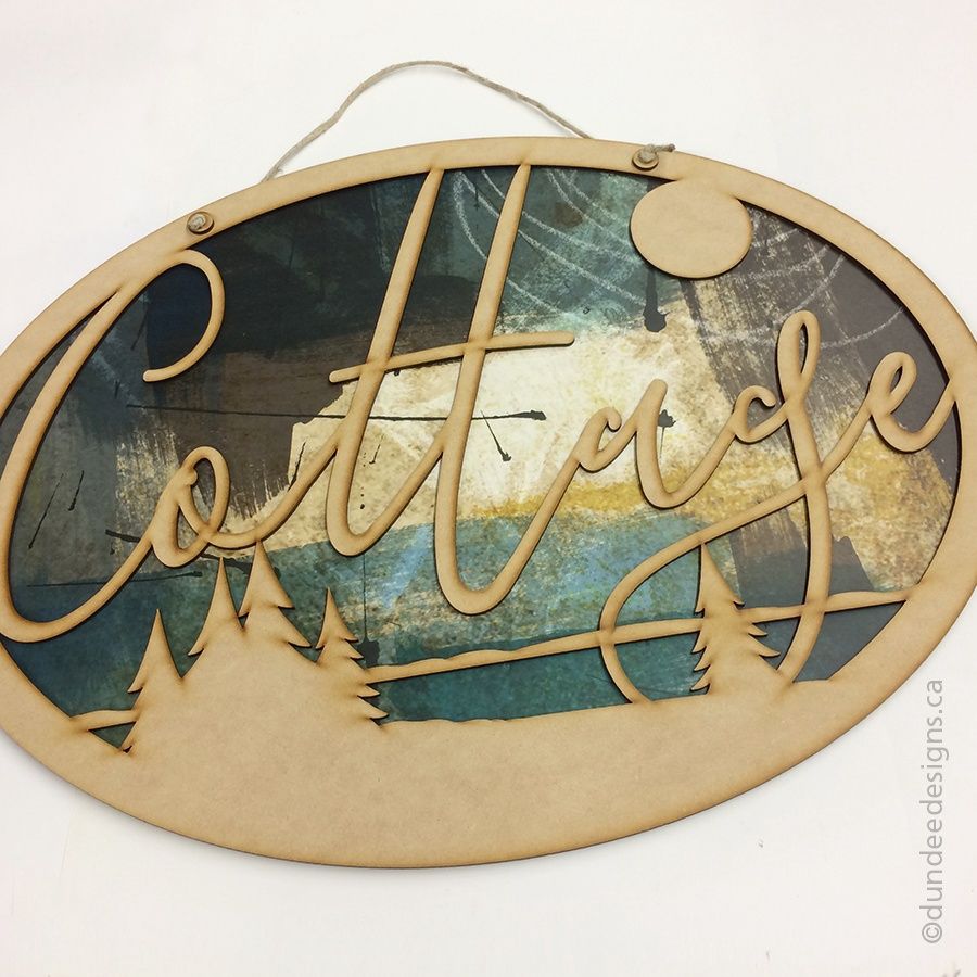 LLW-08 - COTTAGE LAYERED ART WORK
