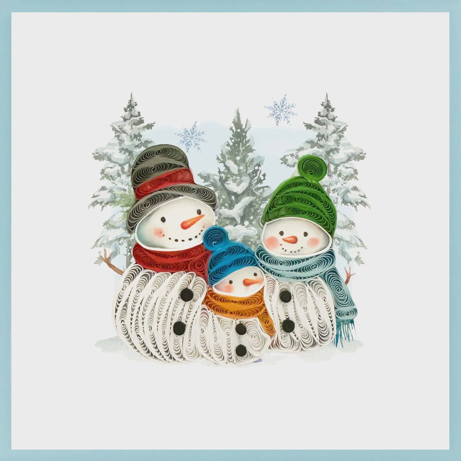 8644-QUILL0169 - BL/SNOW FAMILY
