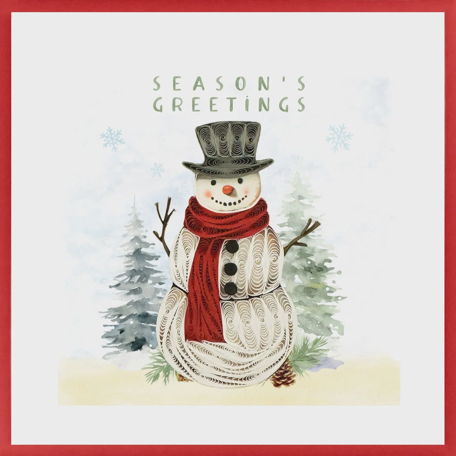 8644-QUILL0152 - XM/FRIENDLY SNOWMAN