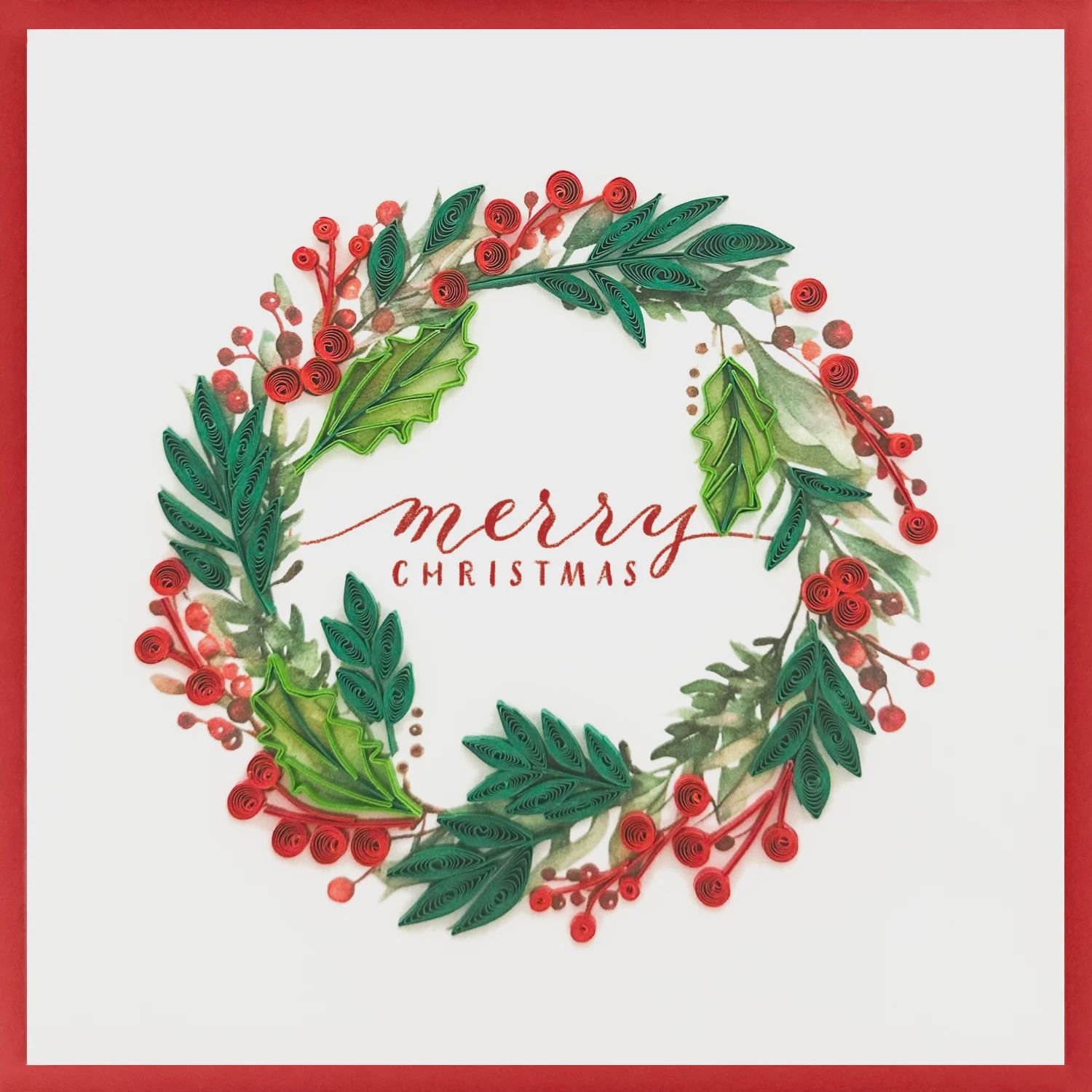 8644-QUILL0153 - XM/CHRISTMAS WREATH
