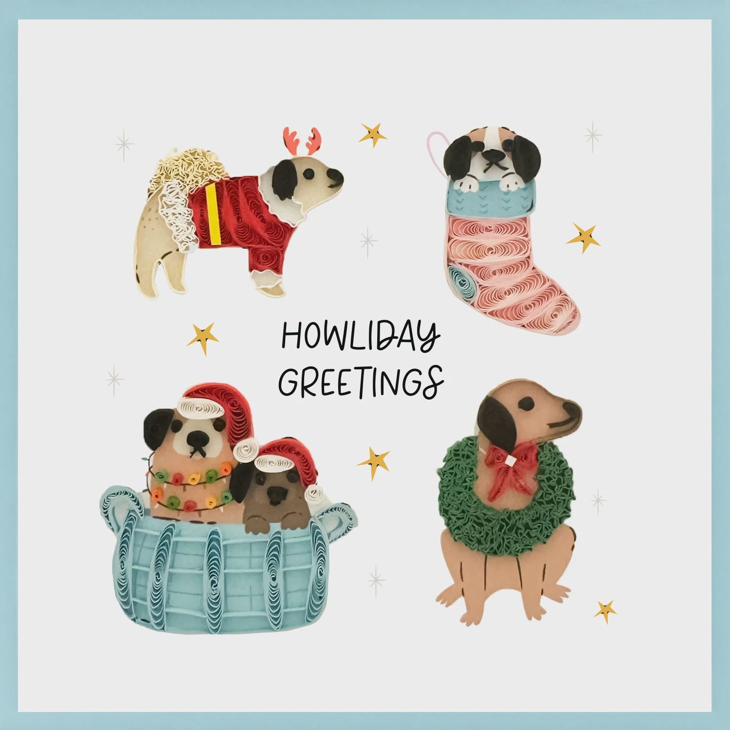 8644-QUILL0158 - HOL/HOWLIDAY GREETINGS