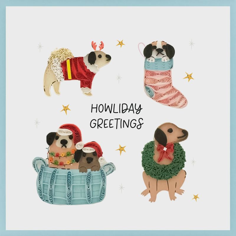 8644-QUILL0158 - HOL/HOWLIDAY GREETINGS