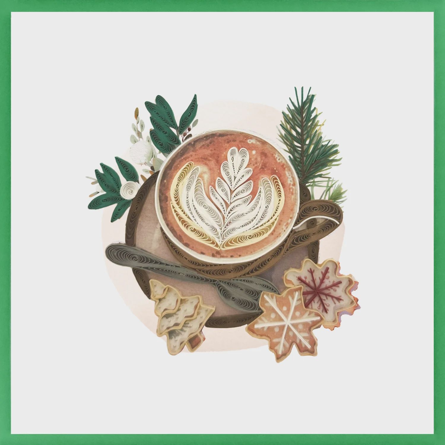8644-QUILL0164 - BL/COZY CAPPUCCINO