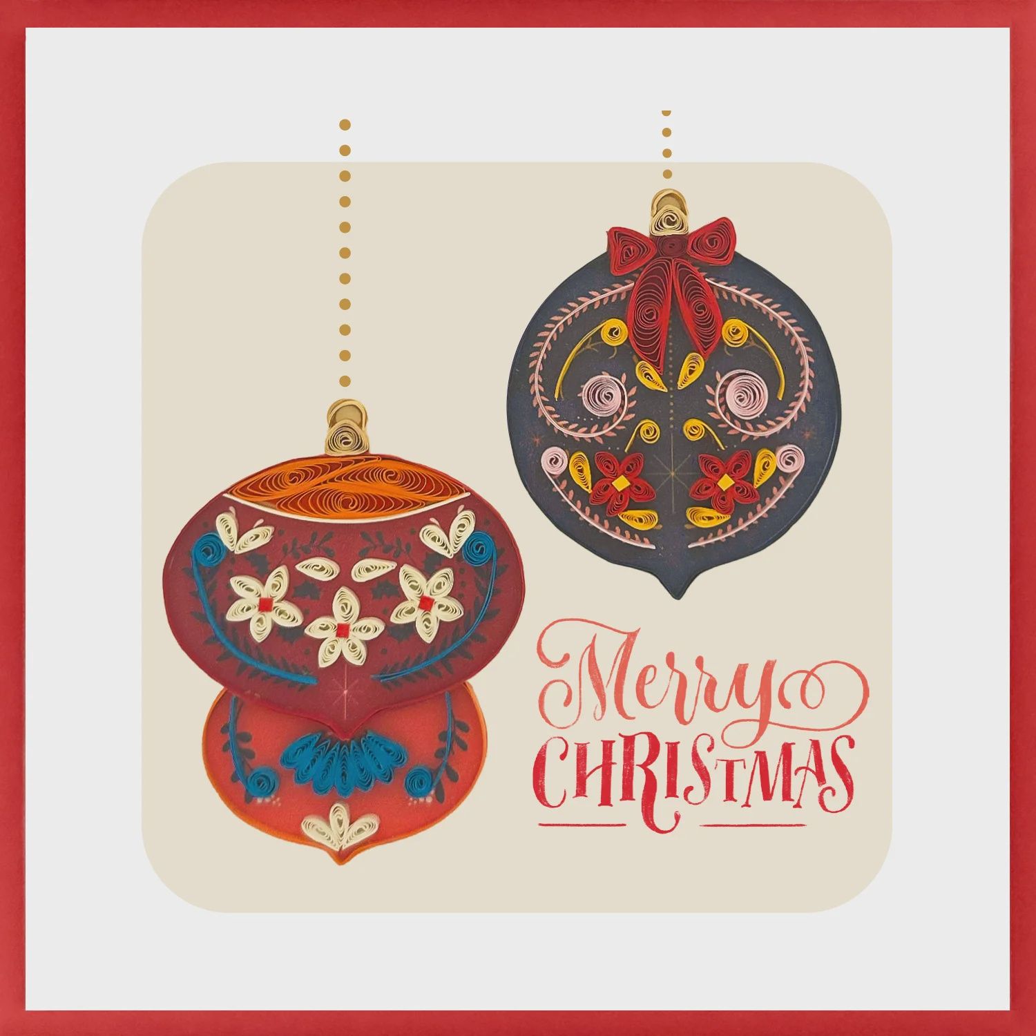 8644-QUILL0149 - XM/DECORATIVE ORNAMENTS