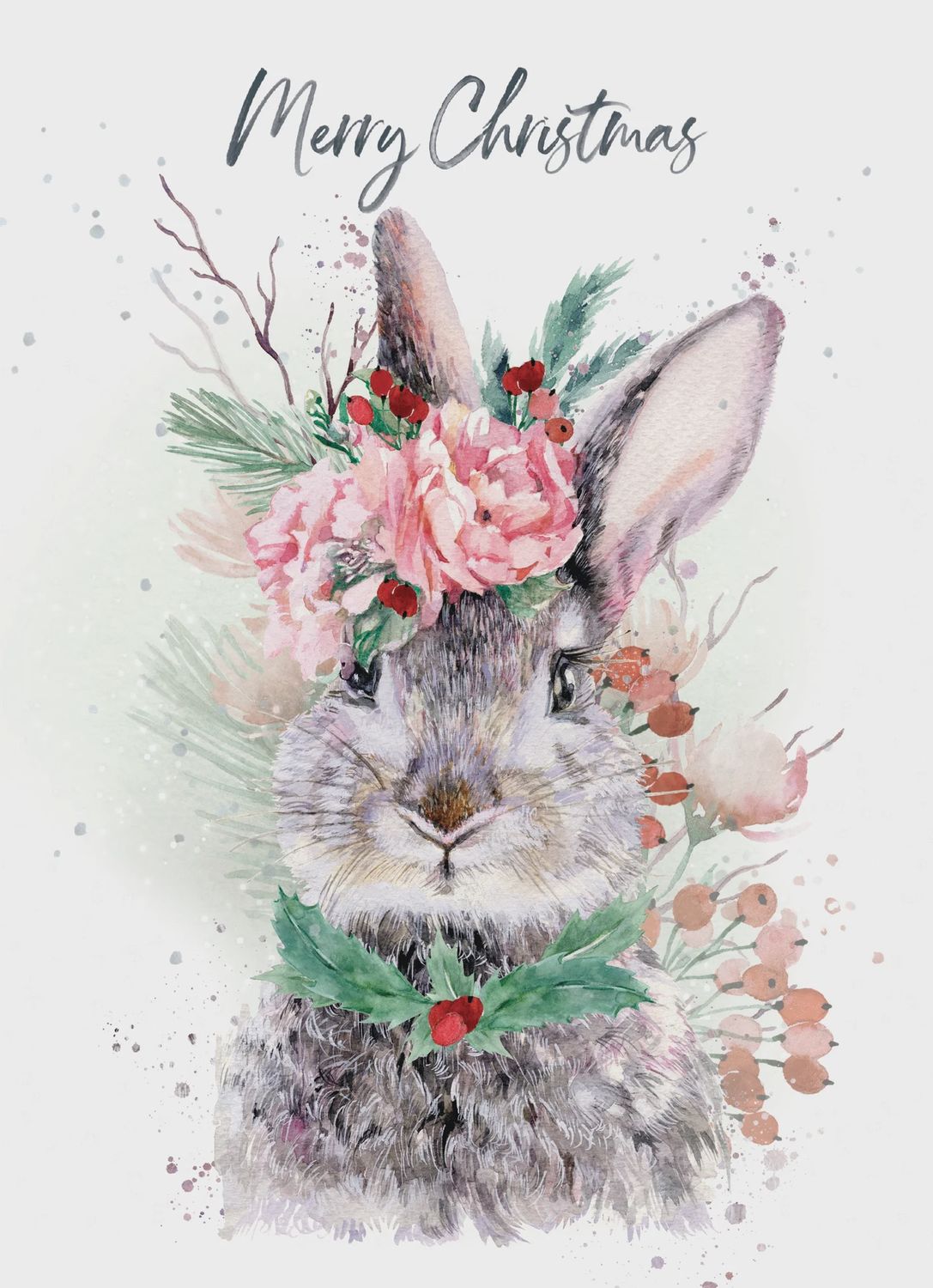 8947-XMHOP0035 - XM/MERRY CHRISTMAS BUNNY