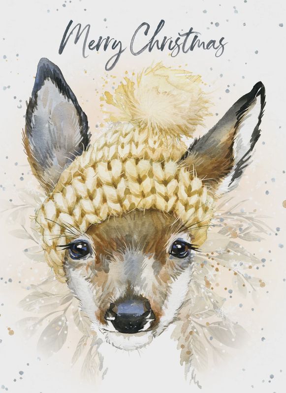 8947-XMHOP0030 - XM/MERRY CHRISTMAS DEER