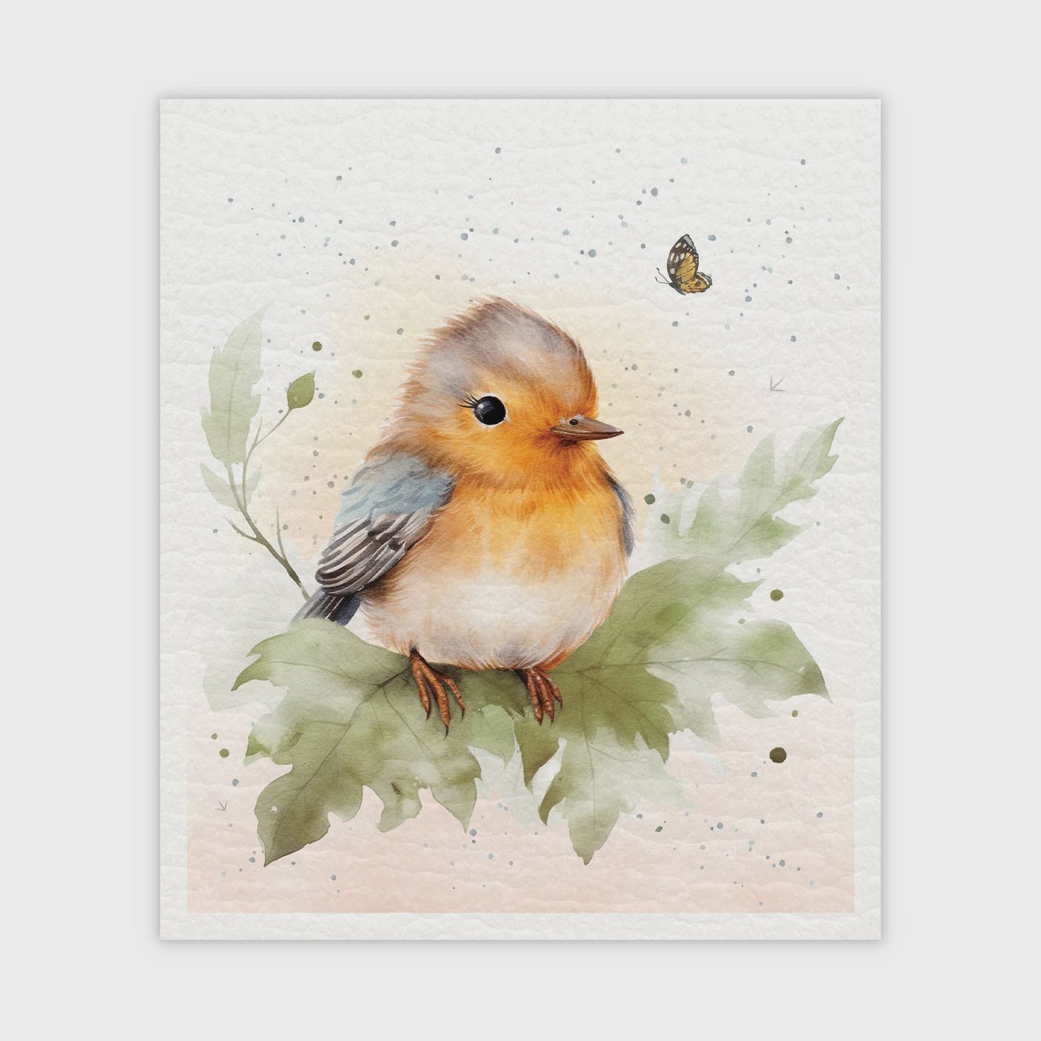947A-SDC0236 - SWEDISH DISH CLOTH S/2 - RORY THE ROBIN