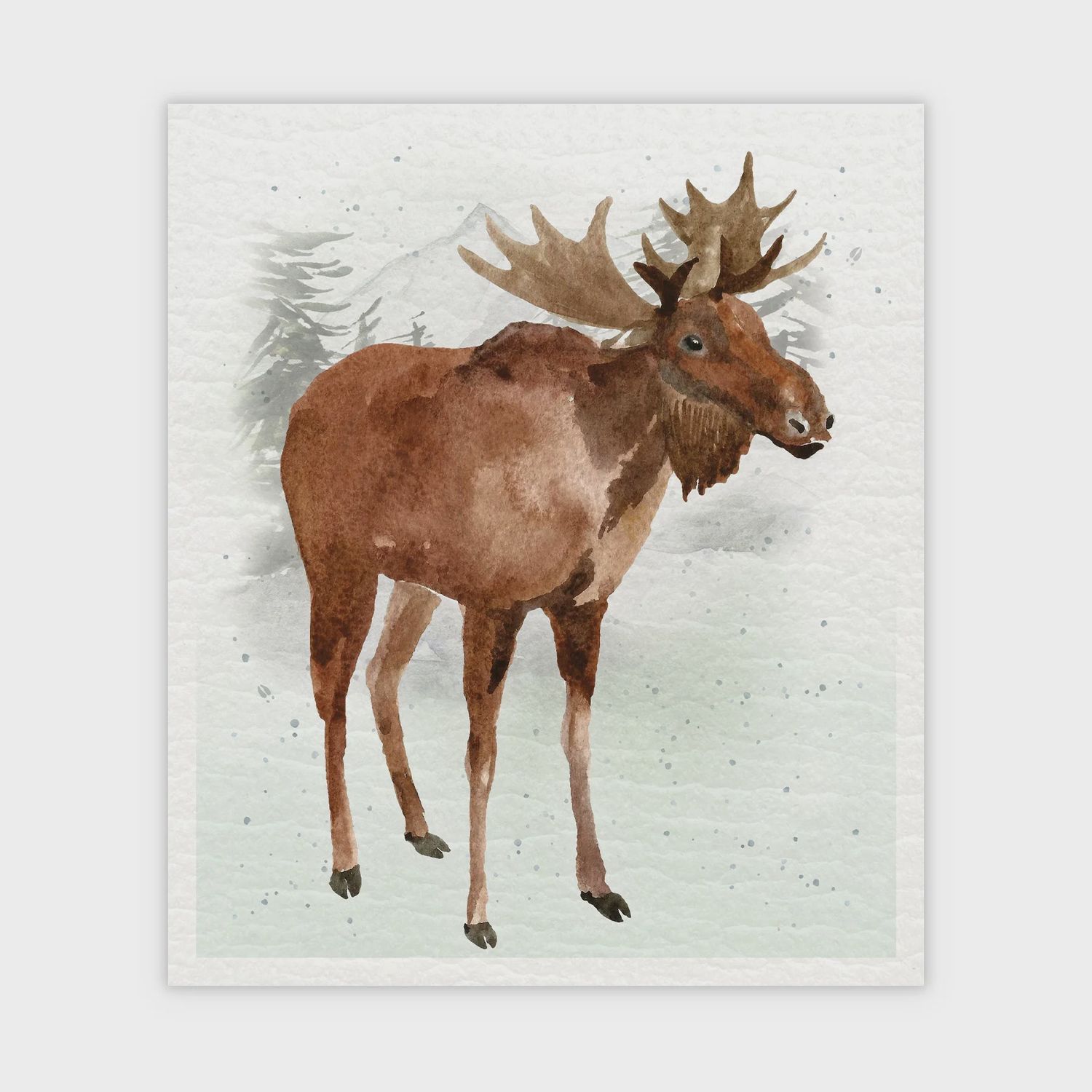 947A-SDC0041 - SWEDISH DISH CLOTH S/2 - MAURICE THE MOOSE