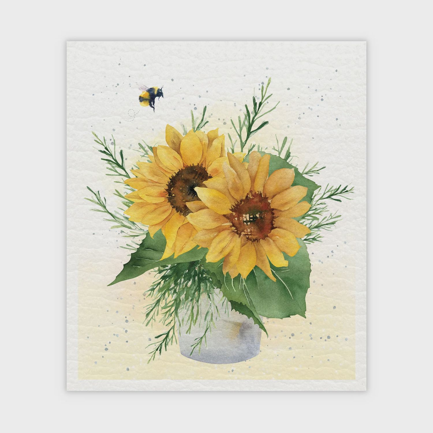 947A-SDC0158 - SWEDISH DISH CLOTH S/2 - BREE THE BUMBLEBEE