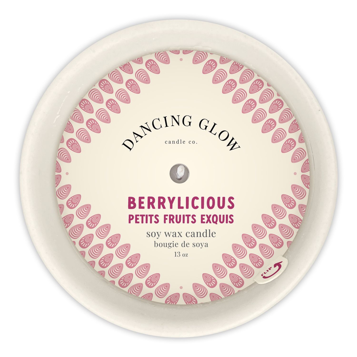 755-C13-002 - DANCING GLOW CANDLE - BERRYLICIOUS