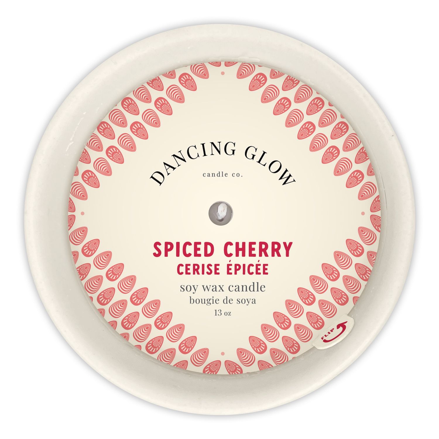 755-C13-003 - DANCING GLOW CANDLE - SPICED CHERRY