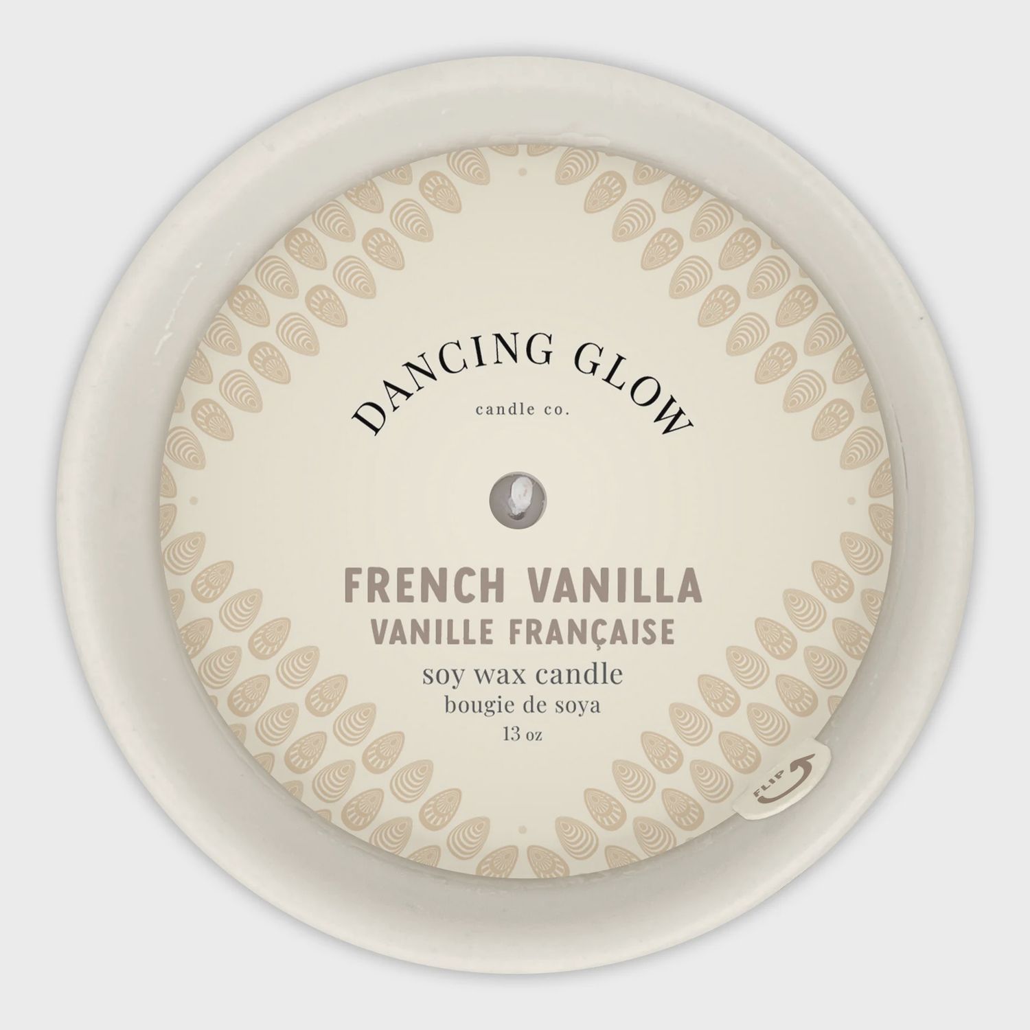 755-C13-006 - DANCING GLOW CANDLE - FRENCH VANILLA